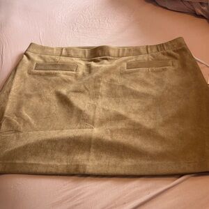 LC Lauren Conrad Mini Skirt Size XXL (Fits 18) Plus Size Women’s Faux Suede NEW